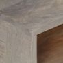 TV Cabinet Grey 130x35x51 cm Solid Rough Mango Wood Image 3