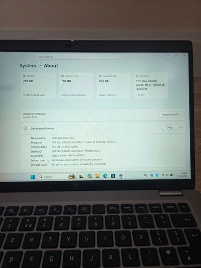 Dell Latitude 5420 i7-1185G7 | 16GB | 256GB SSD