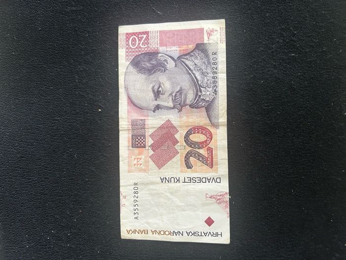 20 Kuna banknote from Hrvatska