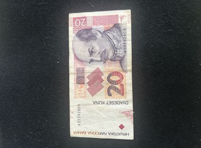 20 Kuna banknote from Hrvatska