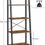 New 5 Tier Industrial Bookcase (172cm) FREE P&P Image 2