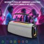 Matast A6 Portable Bluetooth 5.3, 24W Speaker with Colors, 66mm Speaker Diameter, IP-X6 Waterproof Wireless with RGB Multi-Color Rhythm Lights for Home/Outdoor/Party Use Image 2