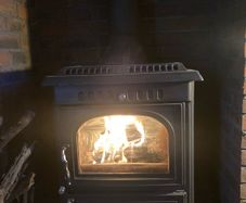 Back boiler stove