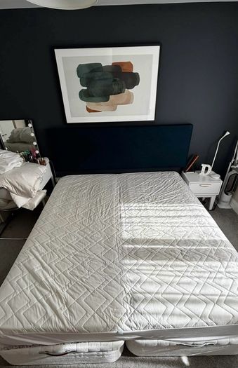 Double bed and mattress