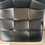 3x Black Faux Leather Quilted Bar Stools Image 7