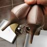 Untold bow trim Peep Toe shoes SIZE 5/38 Image 4