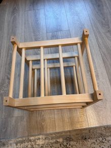 wooden wine rack