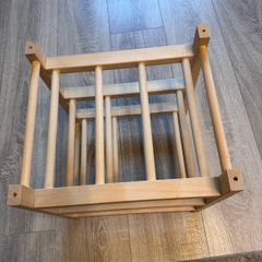 wooden wine rack