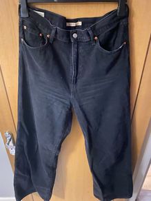 Levi Black Jeans - Ribcage Wide Leg (W31 L32)