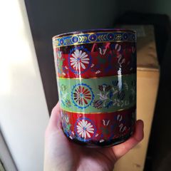 Dark Out Large decorative soya candle NEW folk flowers