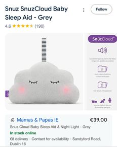 snuz cloud baby sleep aid