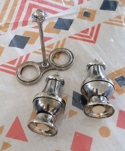 Vintage Silver Plated Salt and Pepper Set