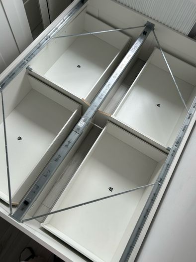 IKEA BRIMNES Double bed frame with storage white