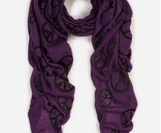 Lovely Long Violet Scarf - lovely gift