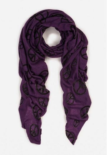 Lovely Long Violet Scarf - lovely gift