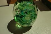 Vintage glass paperweight