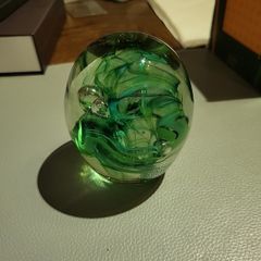 Vintage glass paperweight