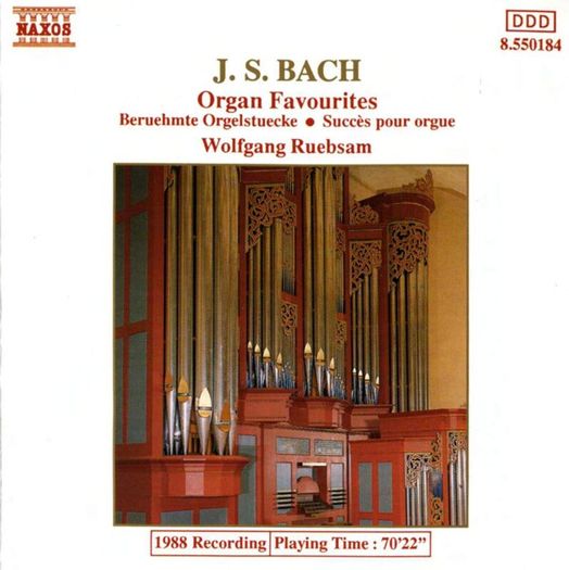 J.S. Bach. Organ Favourites. CD. Free Postage!