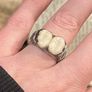 1 Pair of Teeth Tooth Fairy Oddity Curiosity Ring Goth Gift Image 3