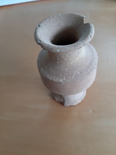 Small terracotta model vase