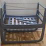 Dark gray bed side cot. Image 3