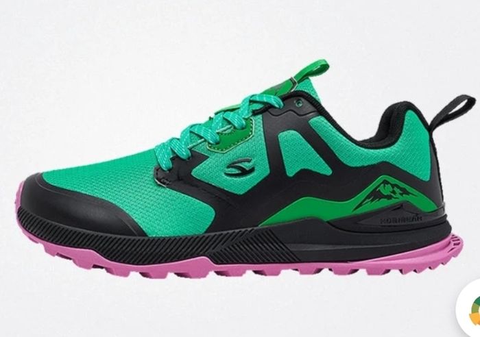 Cute pink & green wide toe runners
