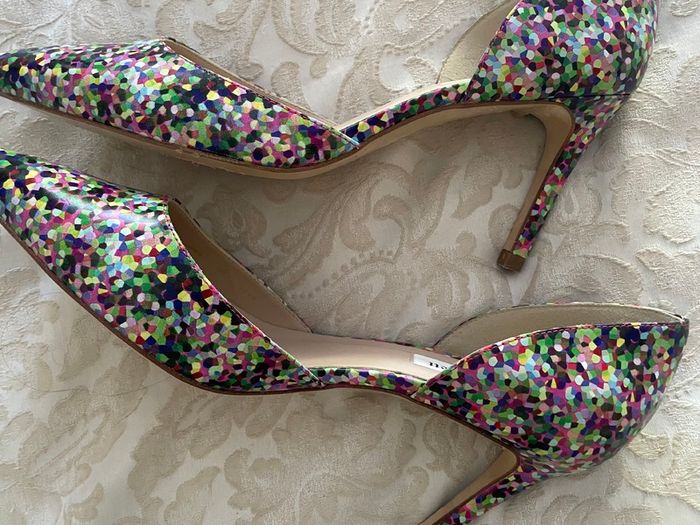 L.K.Bennett Flossie Nappa Leather Print Heels - Size 40