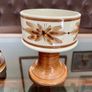 Vintage Set Jersey Pottery Planter Vase and Posy Vase Hand Painted 1970s Image 6
