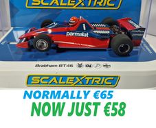 Scalextric F1 Brabham BT46 #1 N Lauda - Slot Car ( C4510 classic Formula one Legend )