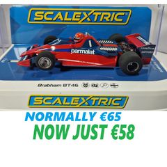 Scalextric F1 Brabham BT46 #1 N Lauda - Slot Car ( C4510 classic Formula one Legend )