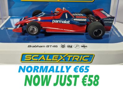 Scalextric F1 Brabham BT46 #1 N Lauda - Slot Car ( C4510 classic Formula one Legend )