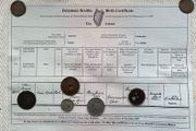 James Joyce - Irish Writer - Birth Certificate