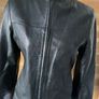 leather womens jacket black Outer Edge size 10 Image 4