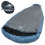 XXL  Camping Sleeping Bag  Extreme Wide Ellipse Sleeping Bag 230x110cm Blue Grey Image 2