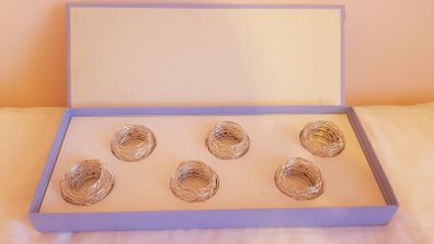 NewbridgeSilverware six napkin holders