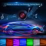Interior Car LED Light Strip Music Sound-activated and Remote Control 4 in1 Waterproof Light Bar RGB Car Atmosphere Lights Image 5