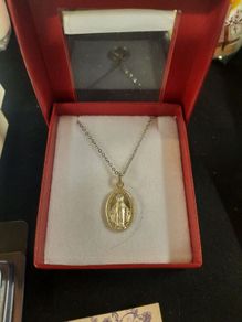 silver plated miraculous medal