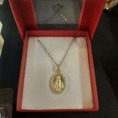 silver plated miraculous medal