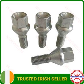 4 x New Wheel Bolts (25mm) BMW 3 & 5 Series Models - E28, E34, E39, E60, E61, E21 E30 E36 E46 E90 (N4) Delivery