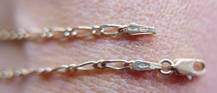 Vintage Solid 9Ct Yellow Gold 375 Figaro link Bangle Bracelet,  length 7.5" - 1,8g