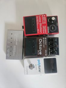 Guitar Pedals (Boss RC1 Loop, Boss OC-5 Octave, TC Polytune 3)