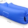 Inflatable lounger, 2019 New Waterproof inflatable Sofa with Storage Bag Air Sofa lounger Hammock with Headrest Inflatable Couch fit for Travelling,Camping,Pool and Beach (Blue) Image 7