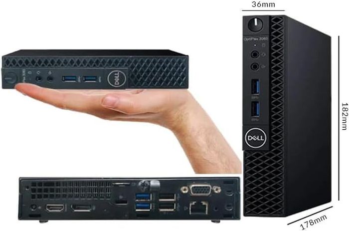 Mini Dell OptiPlex 3070 Micro Desktop PC Core i5 9thGen 16GB RAM 500GB SSD Windows 11 Pro HDMI