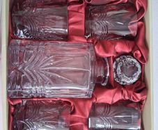 Galway Crystal Kells Whiskey Decanter set in box