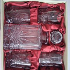 Galway Crystal Kells Whiskey Decanter set in box