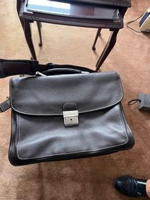 brief case, leather