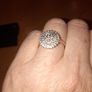 9C yellow gold Diamond Cluster Ring Image 2