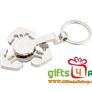 Personalised Photo Anchor Fidget Spinner Keyring - Silver Image 3