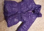 Purple Puffa Girls Coat age 18-24- Generous size