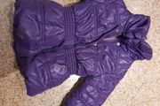 Purple Puffa Girls Coat age 18-24- Generous size